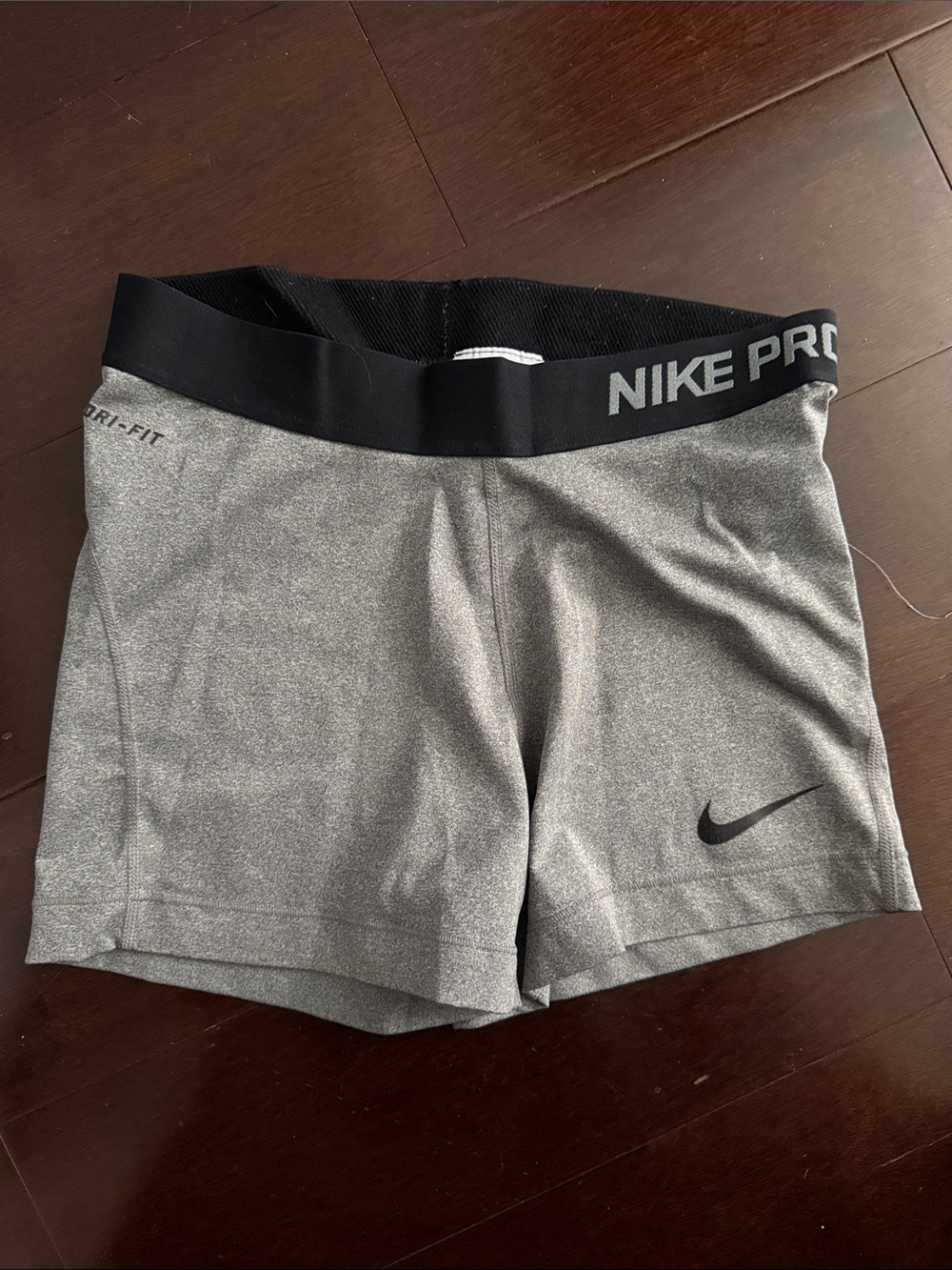 Nike Pro Women's Gray Athletic Dri-FIT Shorts